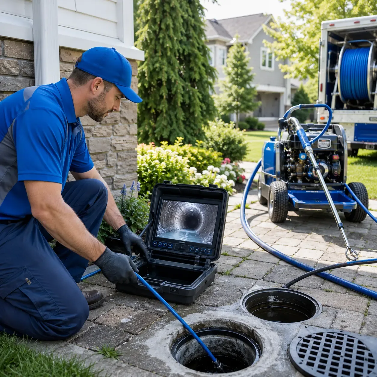 Outdoor drain cleaning professionals serving Exchange, WV